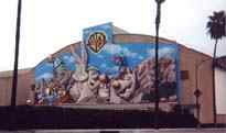 The entrance of Warner Brothers Studios in California